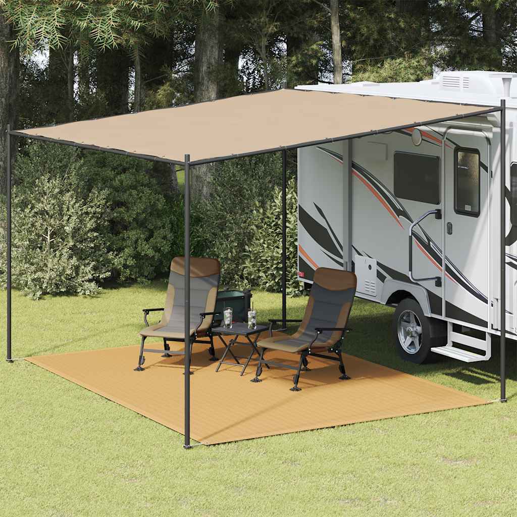 Zeltteppich Sandfarbe 300x400 cm HDPE