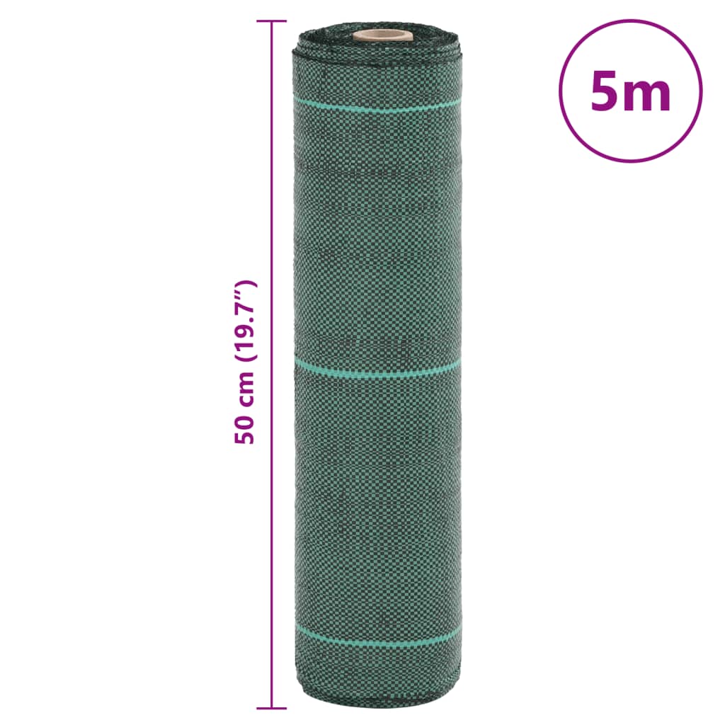 Unkrautvlies Grün 0,5x5 m PP