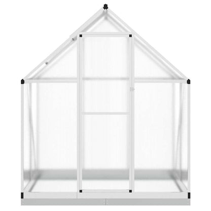 Gewächshaus mit Fundamentrahmen Silbern 169x114x202 cm Alu