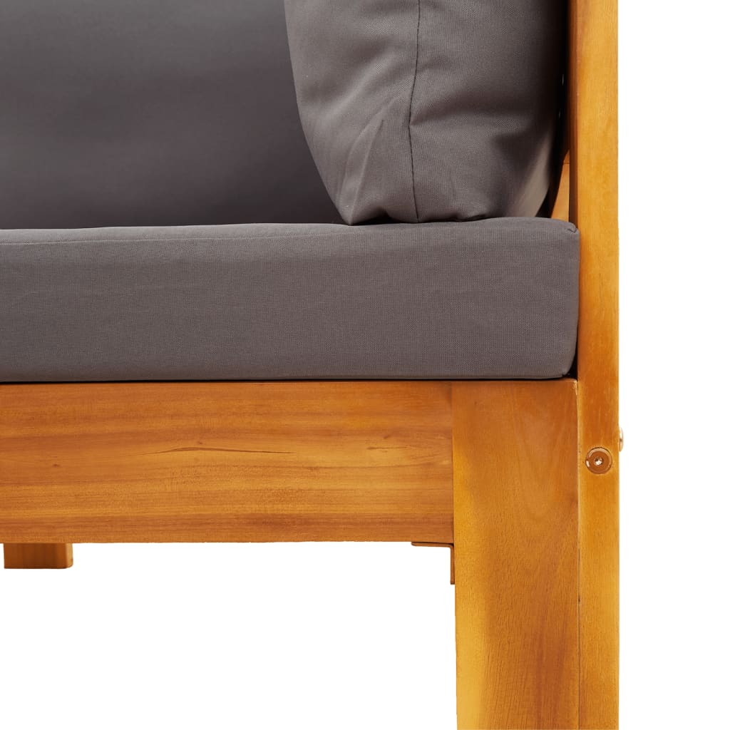 9-tlg. Garten-Sofagarnitur mit Kissen Massivholz Akazie