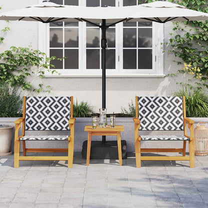Gartenstühle mit Tisch 3 pcs Schwarz 45 x 45 x 40 cm
