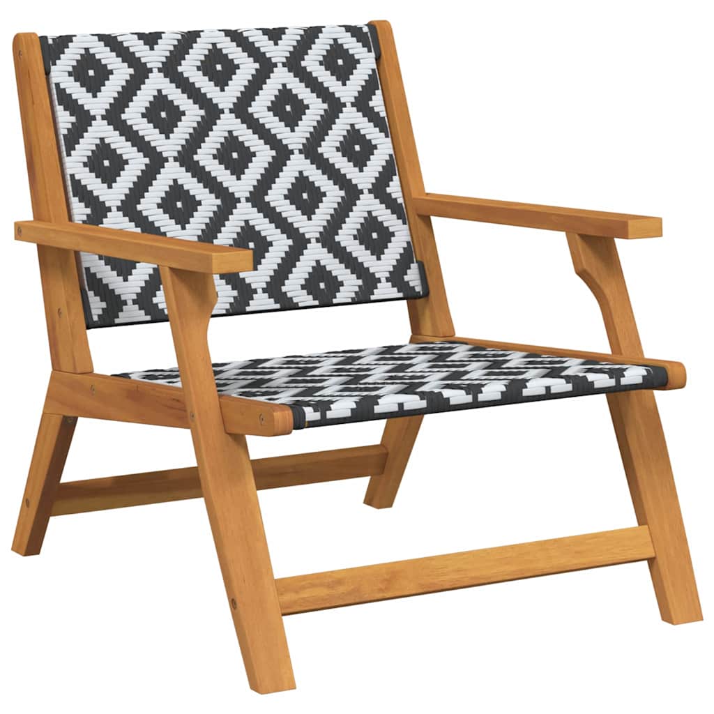 Gartenstühle mit Tisch 3 pcs Schwarz 45 x 45 x 40 cm