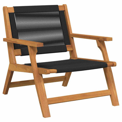 Gartenstühle mit Tisch 3 pcs Schwarz 45 x 45 x 40 cm