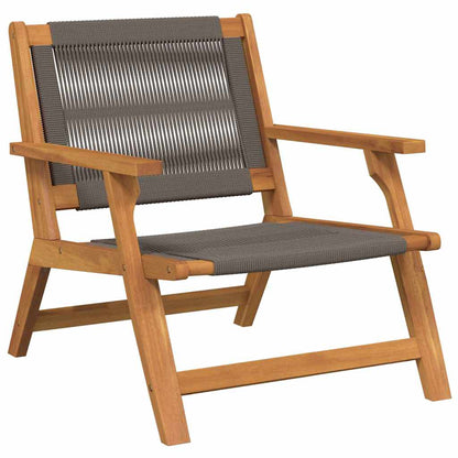Gartenstühle mit Tisch 3 pcs Grau 45 x 45 x 40 cm