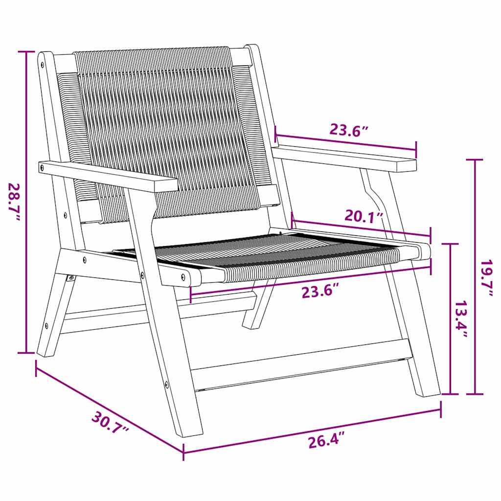 Gartenstühle mit Tisch 3 pcs Grau 45 x 45 x 40 cm