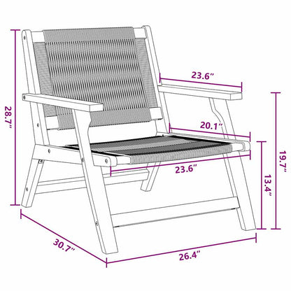 Gartenstühle mit Tisch 3 pcs Grau 45 x 45 x 40 cm
