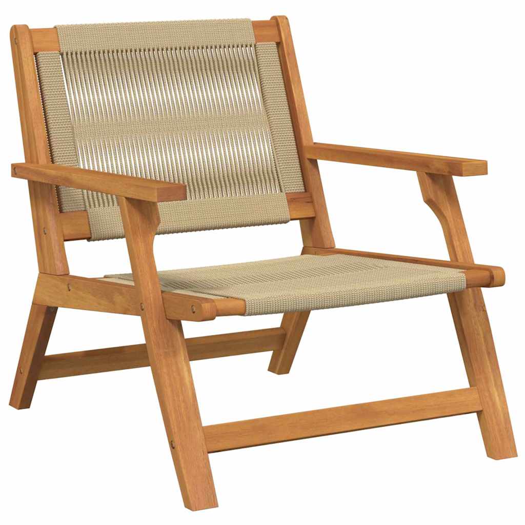 Gartenstühle mit Tisch 3 pcs Beige 45 x 45 x 40 cm