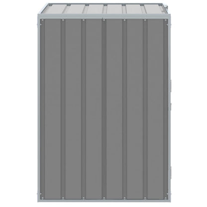 Mülltonnenbox für 1 Tonne Grau 72x81x115 cm Stahl