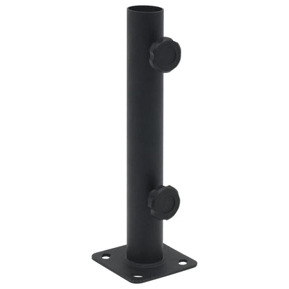 Sonnenschirmständer für Ø32/34/38 mm Mast Mattschwarz Stahl