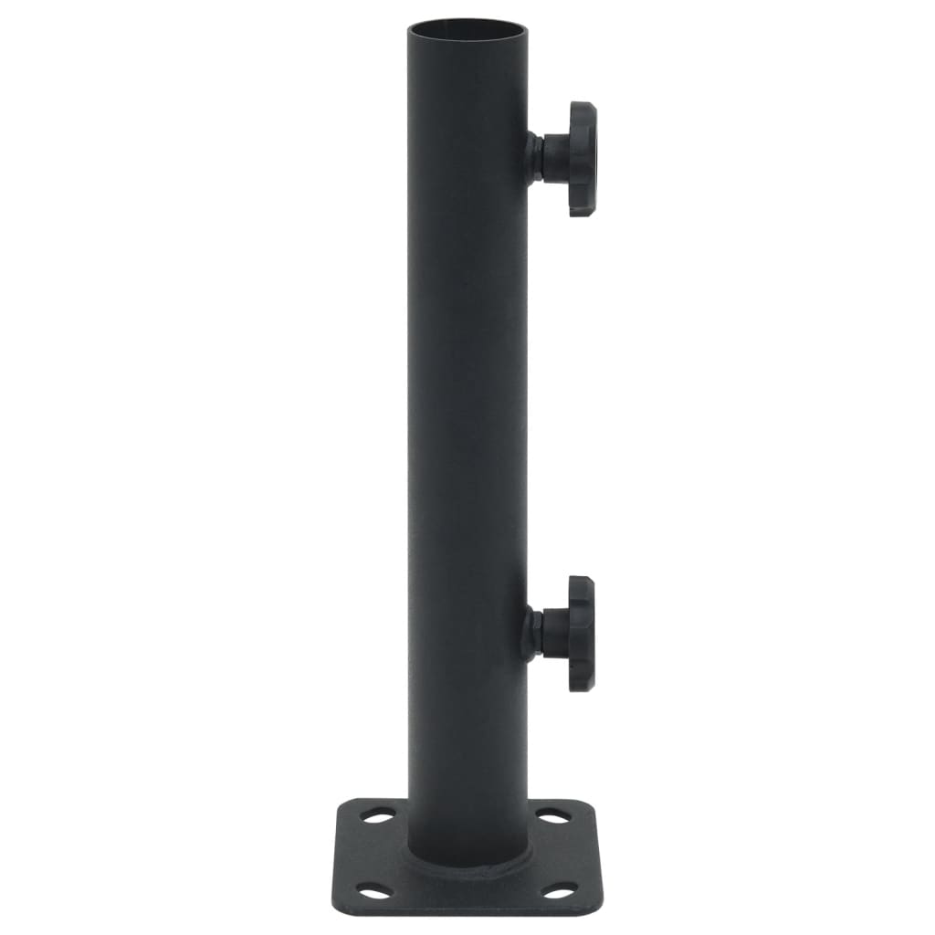 Sonnenschirmständer für Ø32/34/38 mm Mast Mattschwarz Stahl