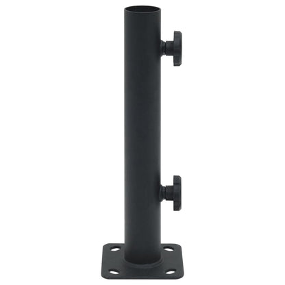Sonnenschirmständer für Ø32/34/38 mm Mast Mattschwarz Stahl