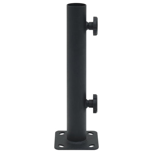 Sonnenschirmständer für Ø32/34/38 mm Mast Mattschwarz Stahl