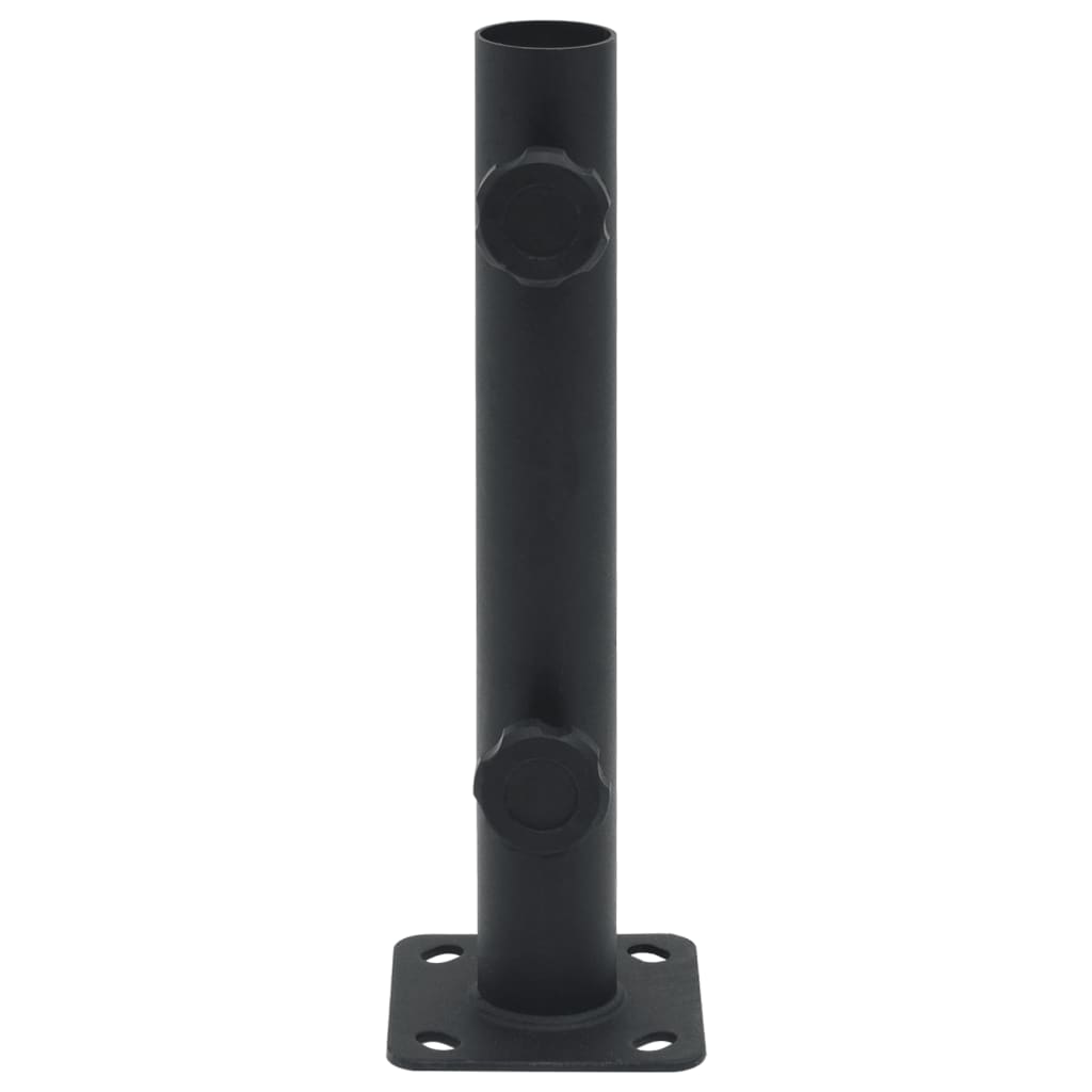 Sonnenschirmständer für Ø32/34/38 mm Mast Mattschwarz Stahl