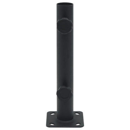 Sonnenschirmständer für Ø32/34/38 mm Mast Mattschwarz Stahl