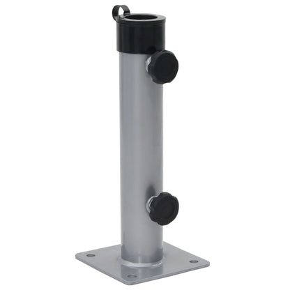 Sonnenschirmständer für Ø38/48 mm Mast Silbern Stahl