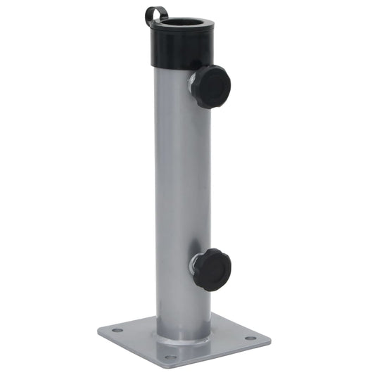 Sonnenschirmständer für Ø38/48 mm Mast Silbern Stahl