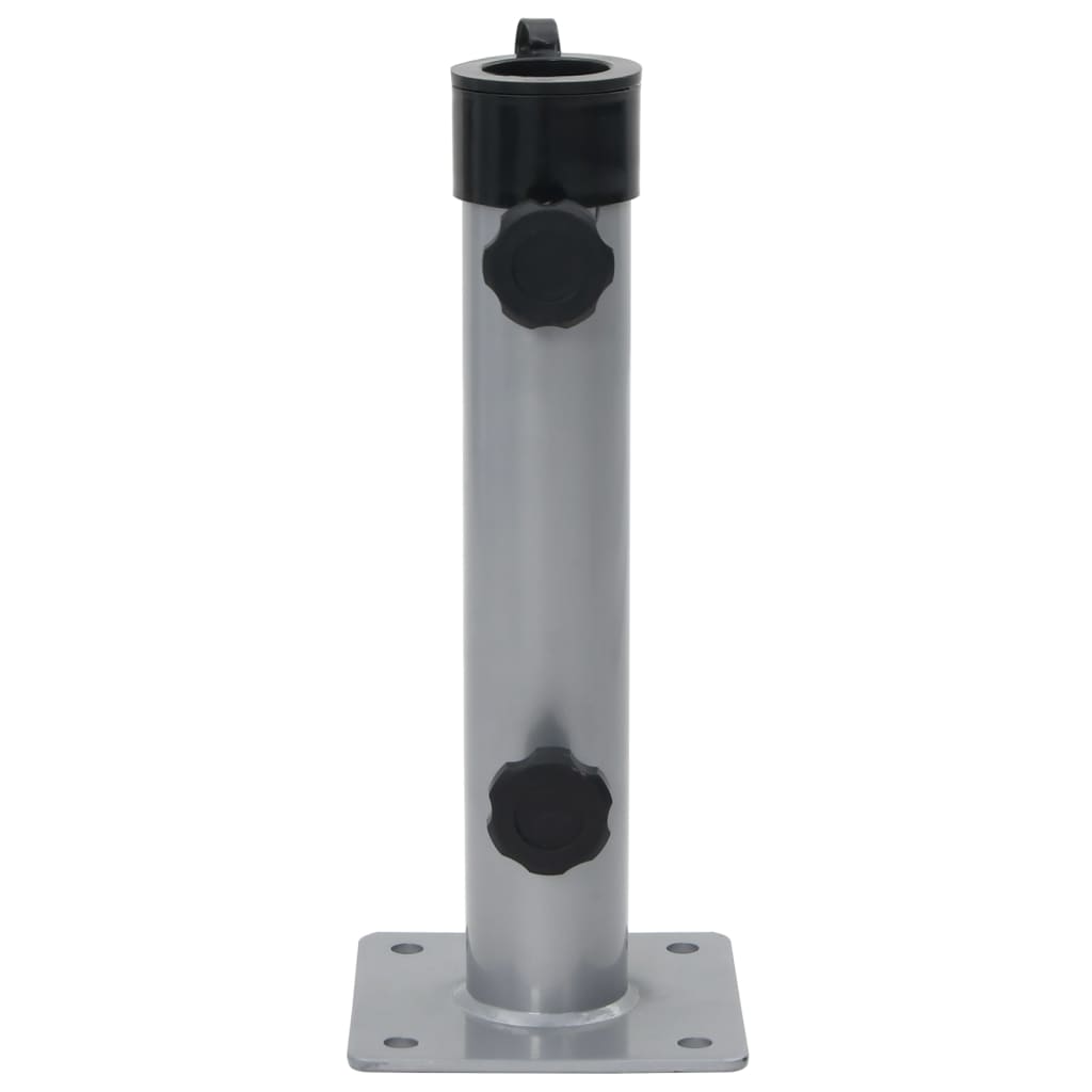 Sonnenschirmständer für Ø38/48 mm Mast Silbern Stahl