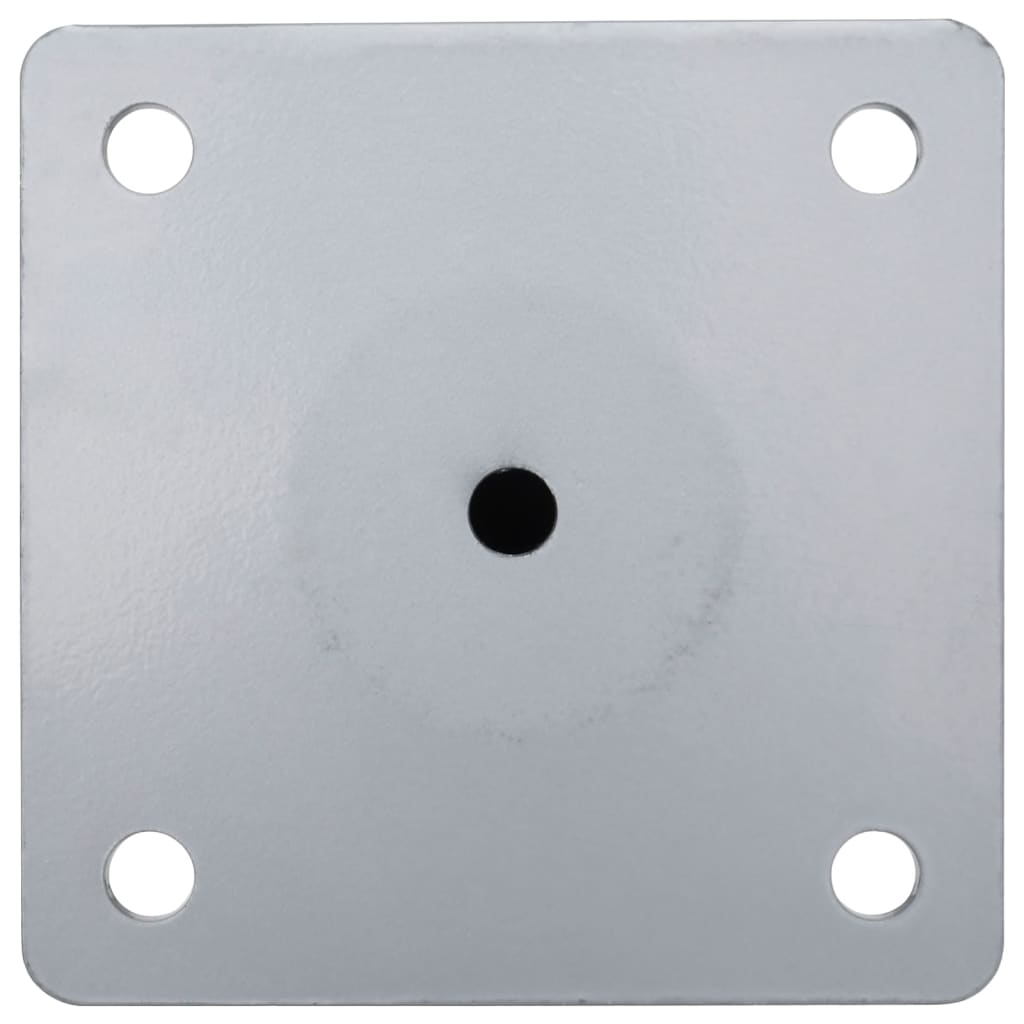 Sonnenschirmständer für Ø38/48 mm Mast Silbern Stahl