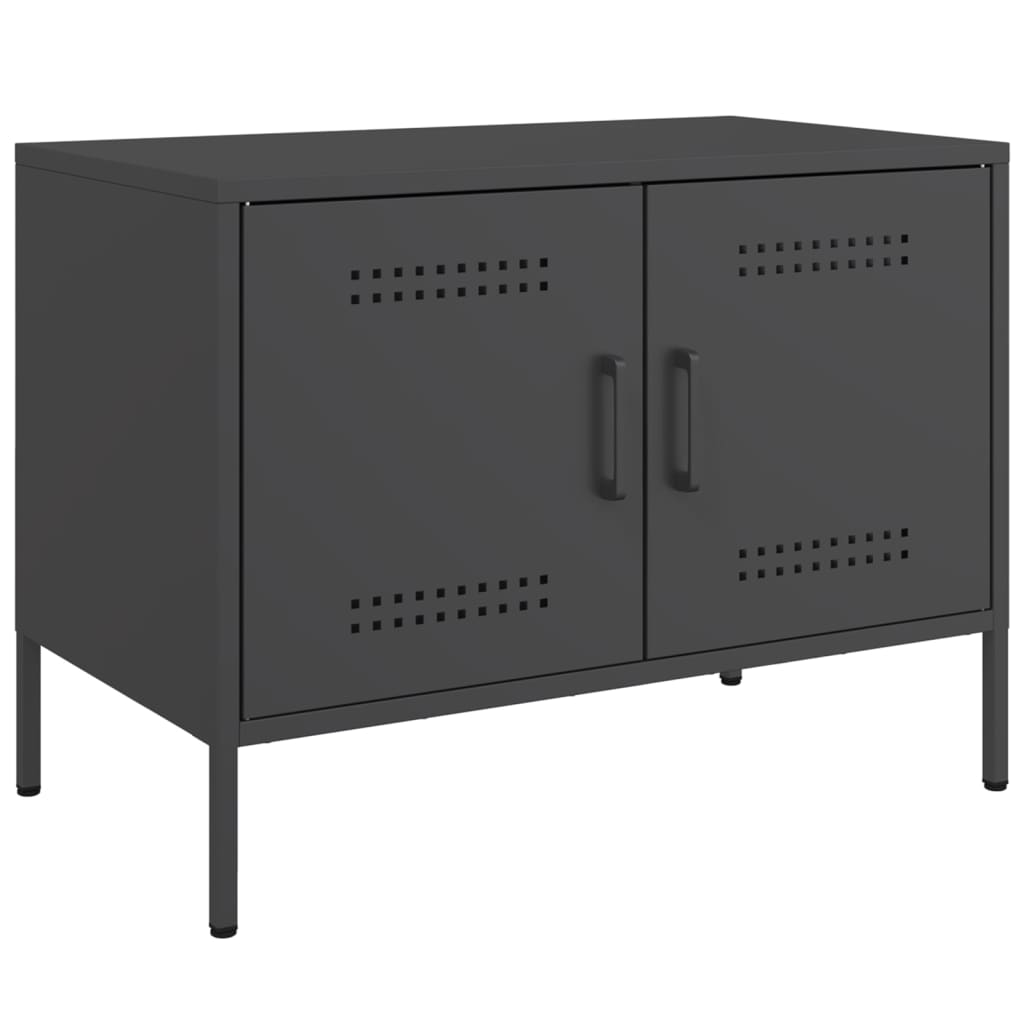 TV-skab Sort 68x39x50,5 cm Stål