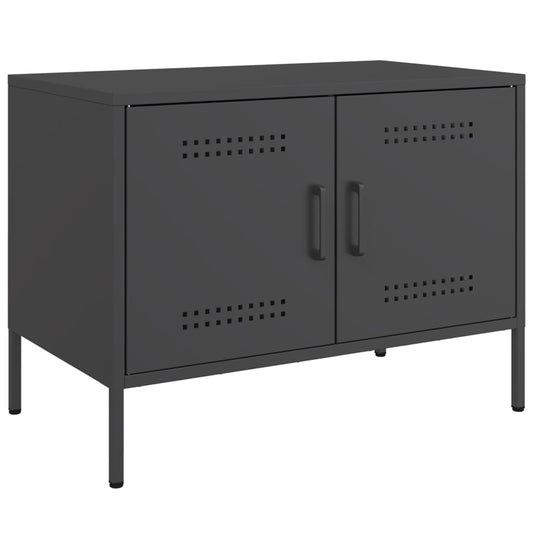 TV-skab Sort 68x39x50,5 cm Stål