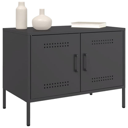 TV-skab Sort 68x39x50,5 cm Stål