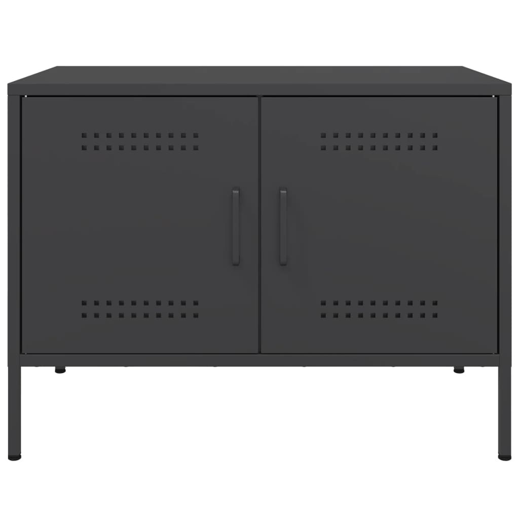 TV-skab Sort 68x39x50,5 cm Stål