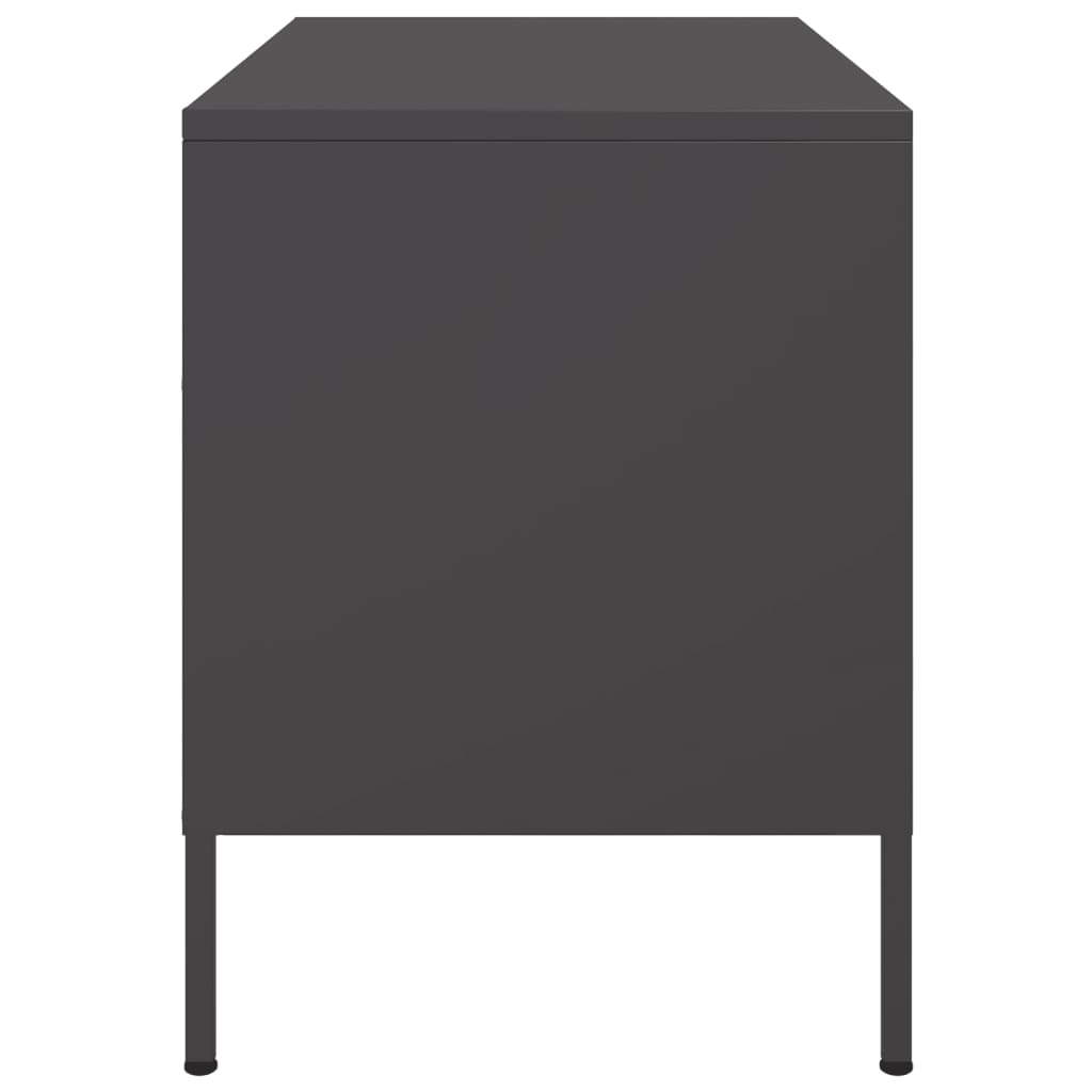 TV-skab Sort 68x39x50,5 cm Stål