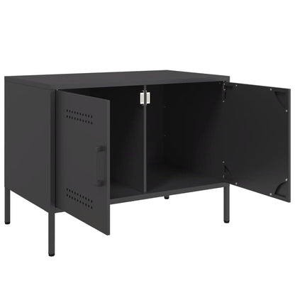 TV-skab Sort 68x39x50,5 cm Stål