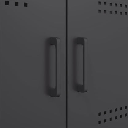 TV-skab Sort 68x39x50,5 cm Stål