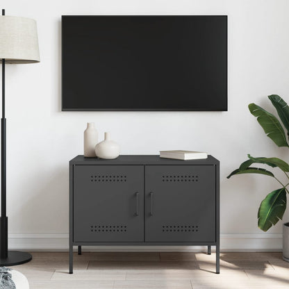 TV-skab Sort 68x39x50,5 cm Stål