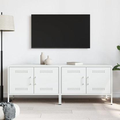 TV Skabe 2 stk Hvid 68x39x50,5 cm Stål