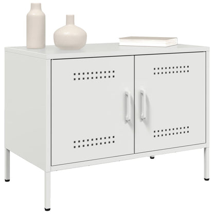 TV Skabe 2 stk Hvid 68x39x50,5 cm Stål