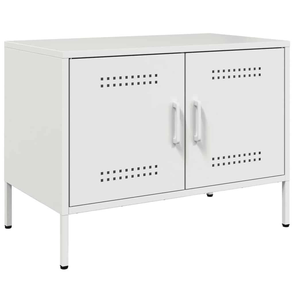 TV Skabe 2 stk Hvid 68x39x50,5 cm Stål