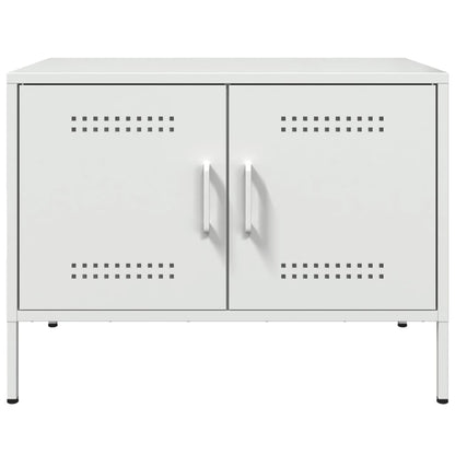 TV Skabe 2 stk Hvid 68x39x50,5 cm Stål