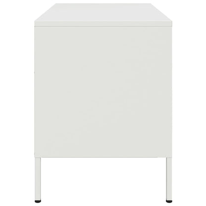 TV Skabe 2 stk Hvid 68x39x50,5 cm Stål