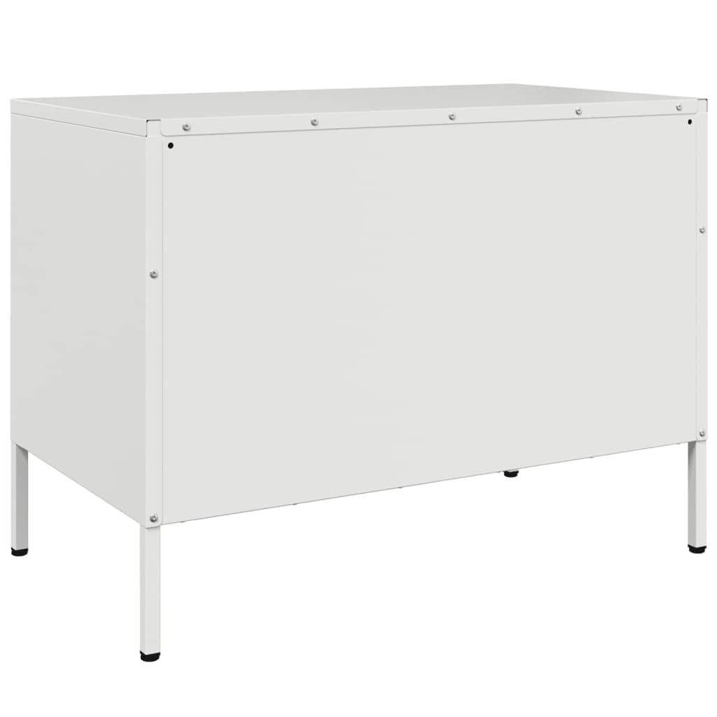 TV Skabe 2 stk Hvid 68x39x50,5 cm Stål