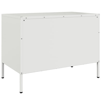 TV Skabe 2 stk Hvid 68x39x50,5 cm Stål