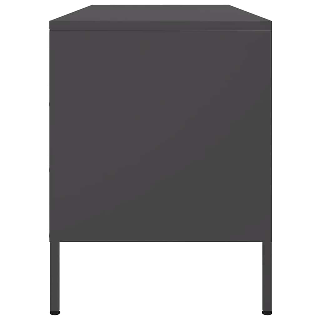 TV-Schrank Schwarz 100,5x39x50,5 cm Stahl
