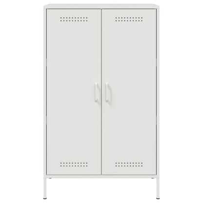 Highboard Hvid 68x39x113 cm Stål