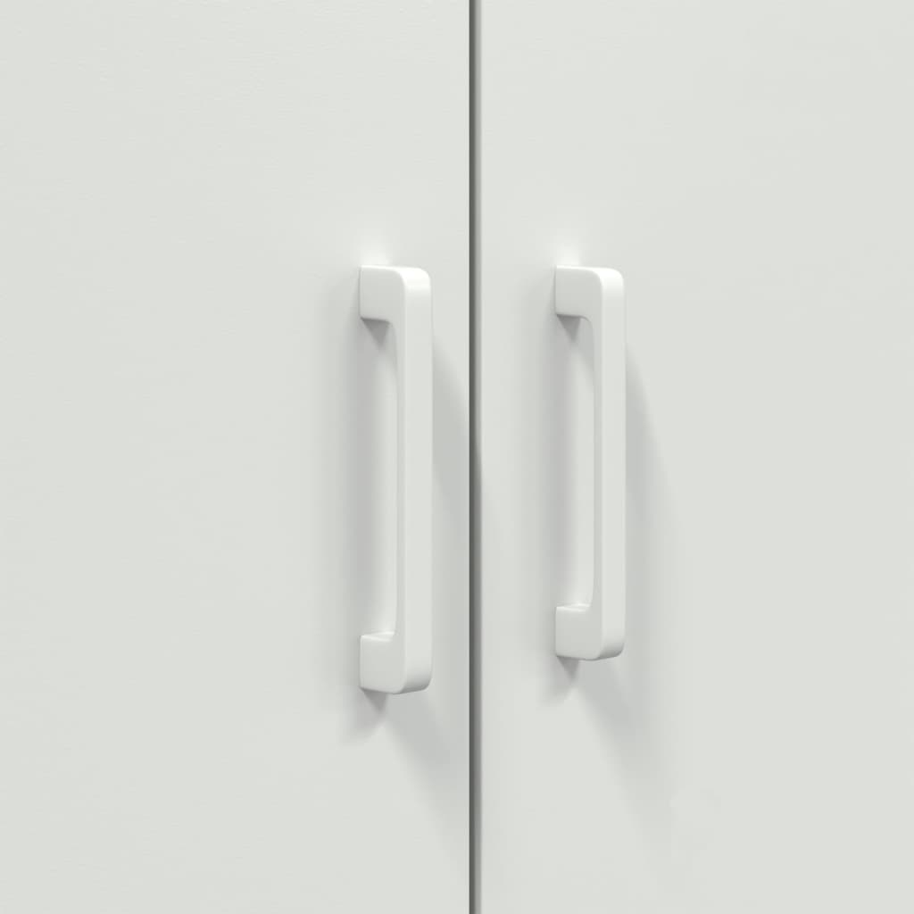 Highboard Hvid 68x39x113 cm Stål