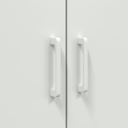 Highboard Hvid 68x39x113 cm Stål
