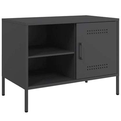 TV-skab Sort 68x39x50,5 cm Stål