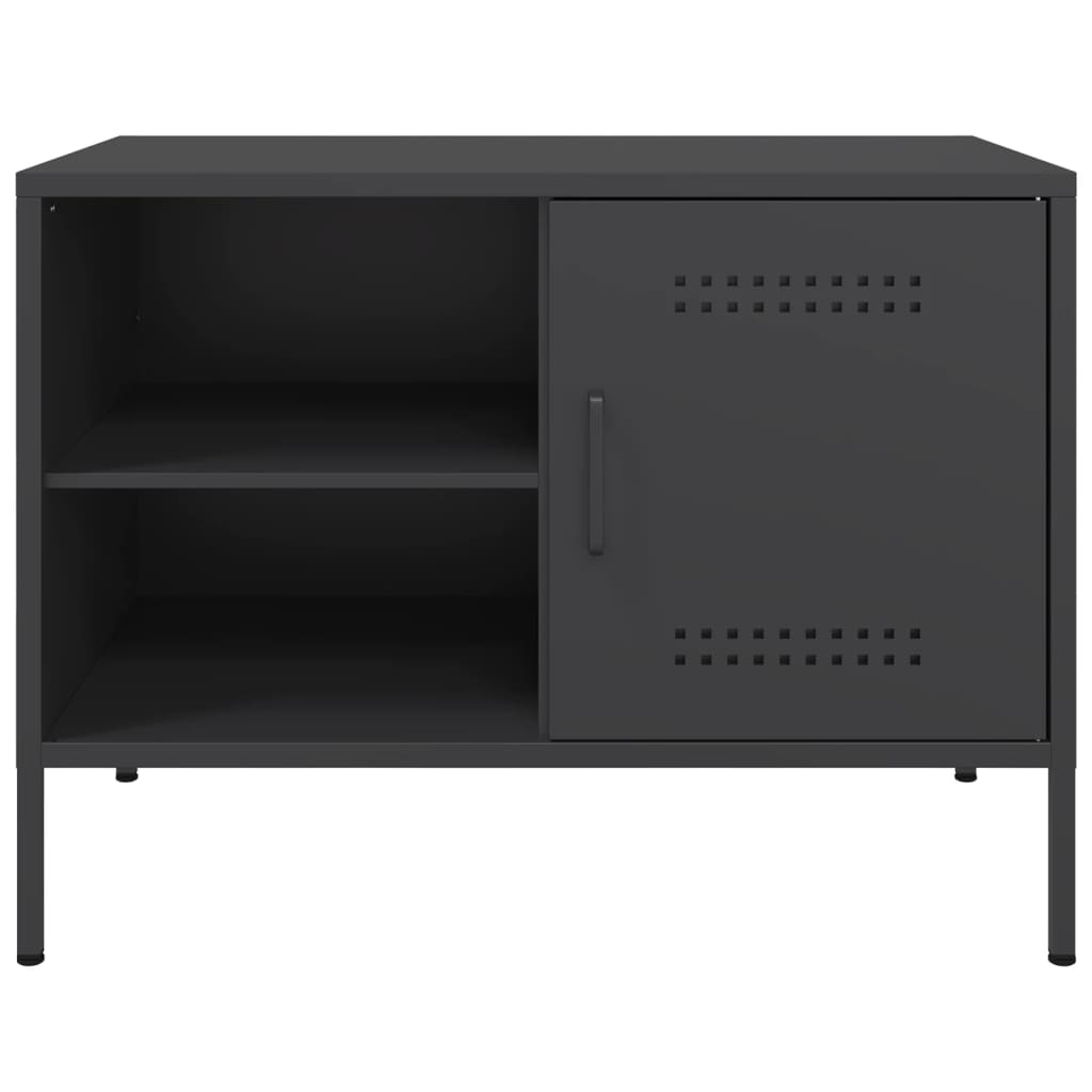 TV-skab Sort 68x39x50,5 cm Stål