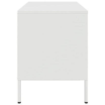 TV-Schrank Weiß 68x39x50,5 cm Stahl