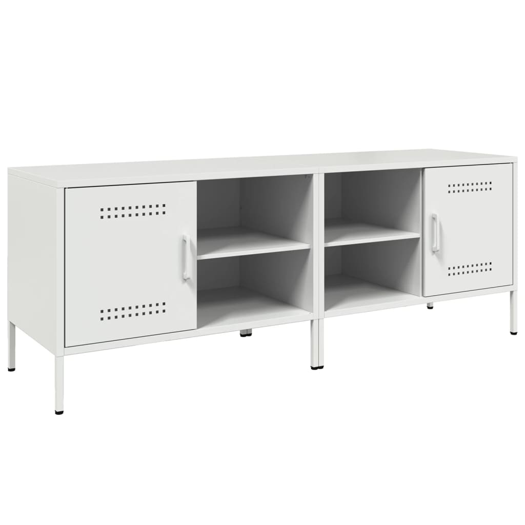 TV Skabe 2 stk Hvid 68x39x50,5 cm Stål