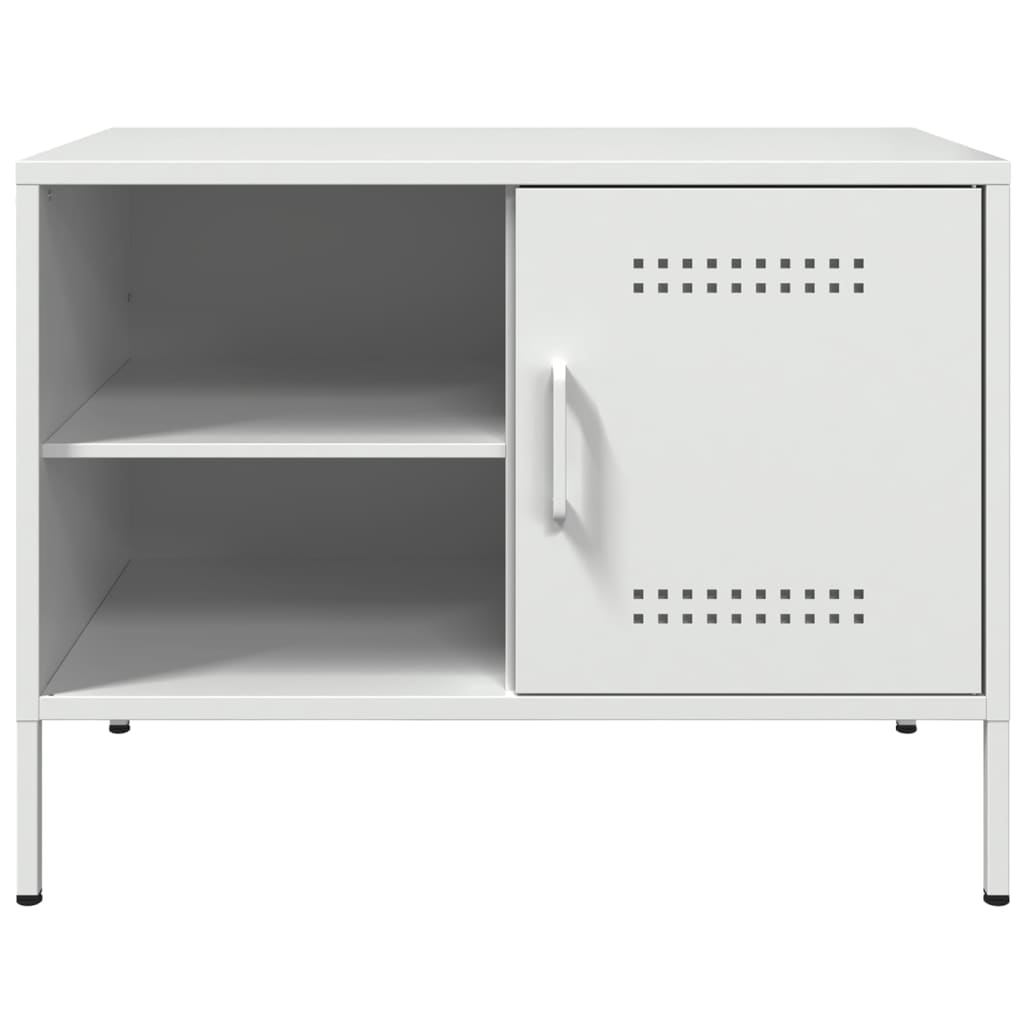 TV Skabe 2 stk Hvid 68x39x50,5 cm Stål