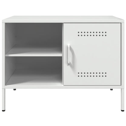 TV Skabe 2 stk Hvid 68x39x50,5 cm Stål