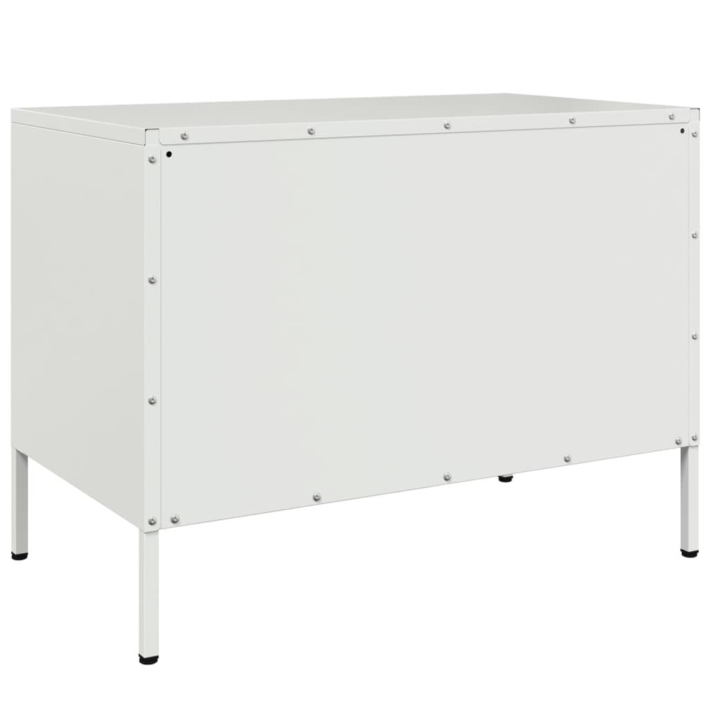 TV Skabe 2 stk Hvid 68x39x50,5 cm Stål
