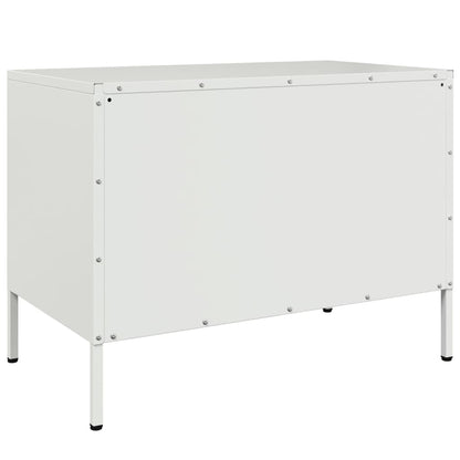 TV Skabe 2 stk Hvid 68x39x50,5 cm Stål