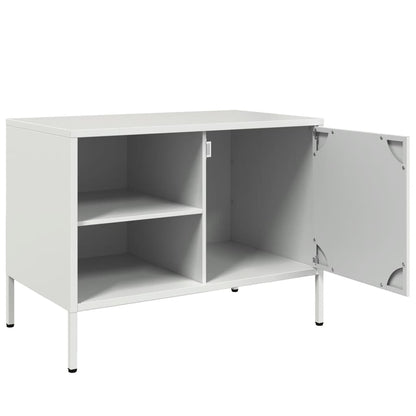 TV Skabe 2 stk Hvid 68x39x50,5 cm Stål